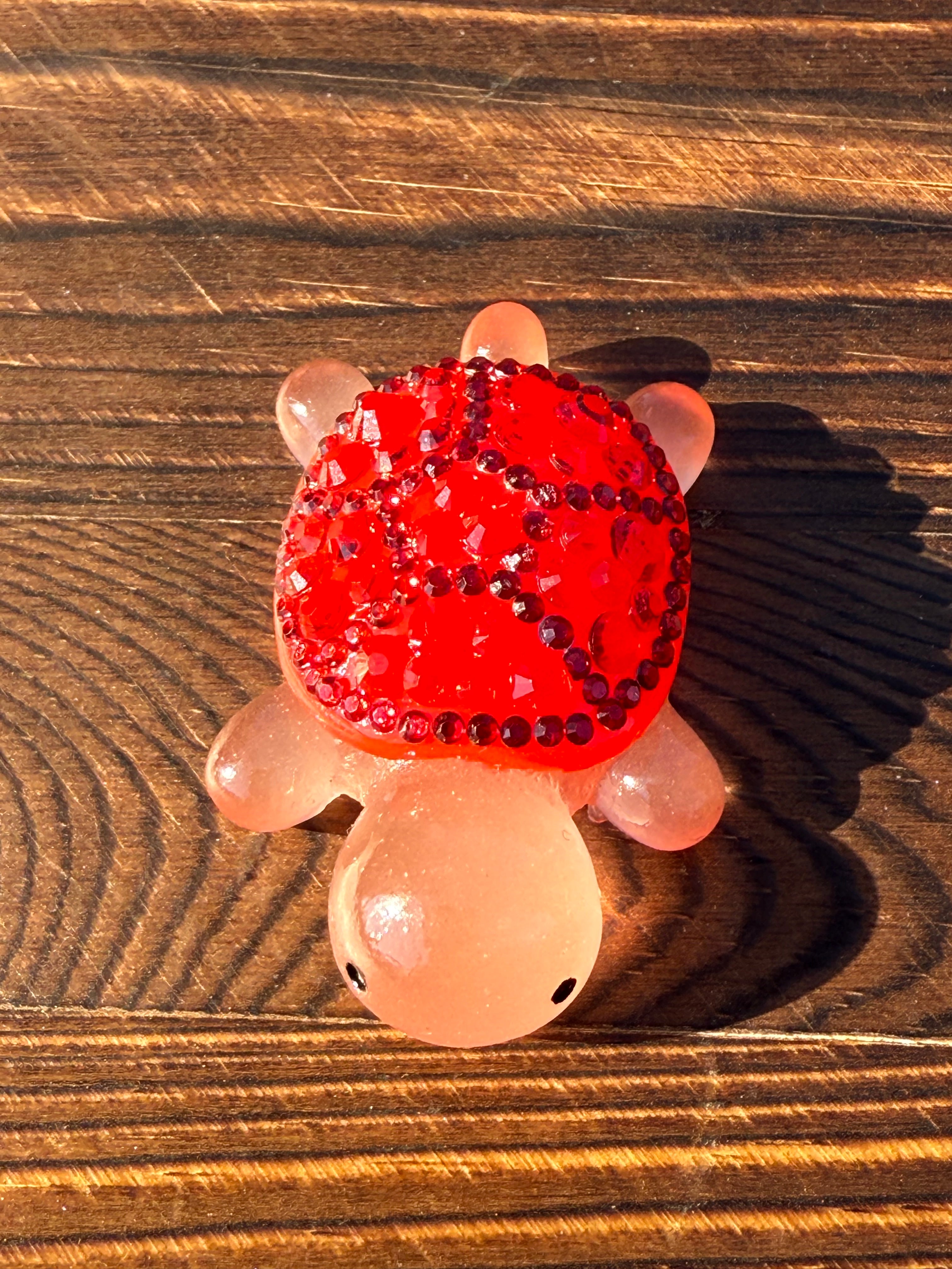*New* Bling Rhinestone Mini Resin Turtles