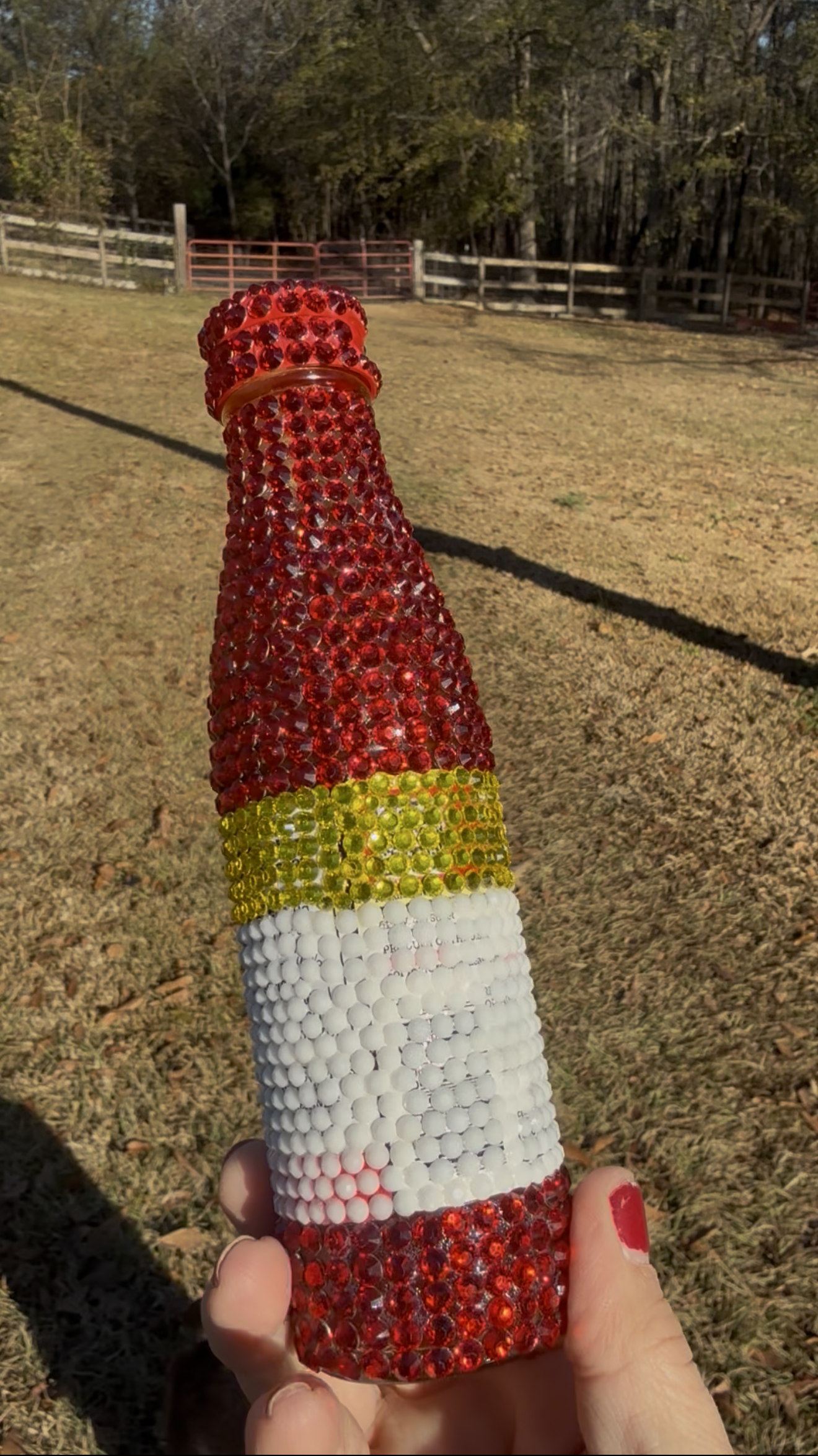 Bling Rhinestone Texas Pete Hot Sauce