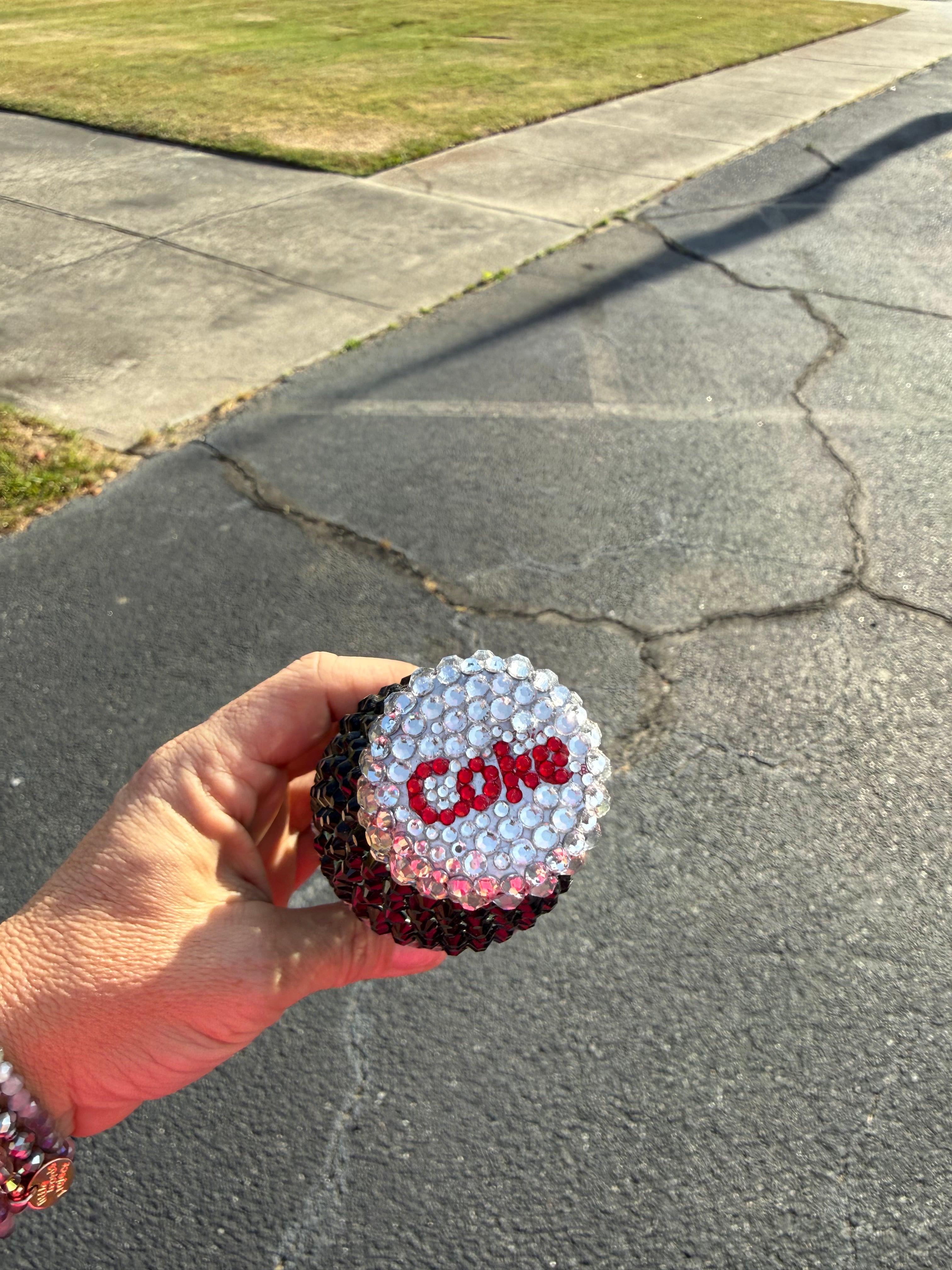 Bling Rhinestone Diet Coke Glass Bottle
