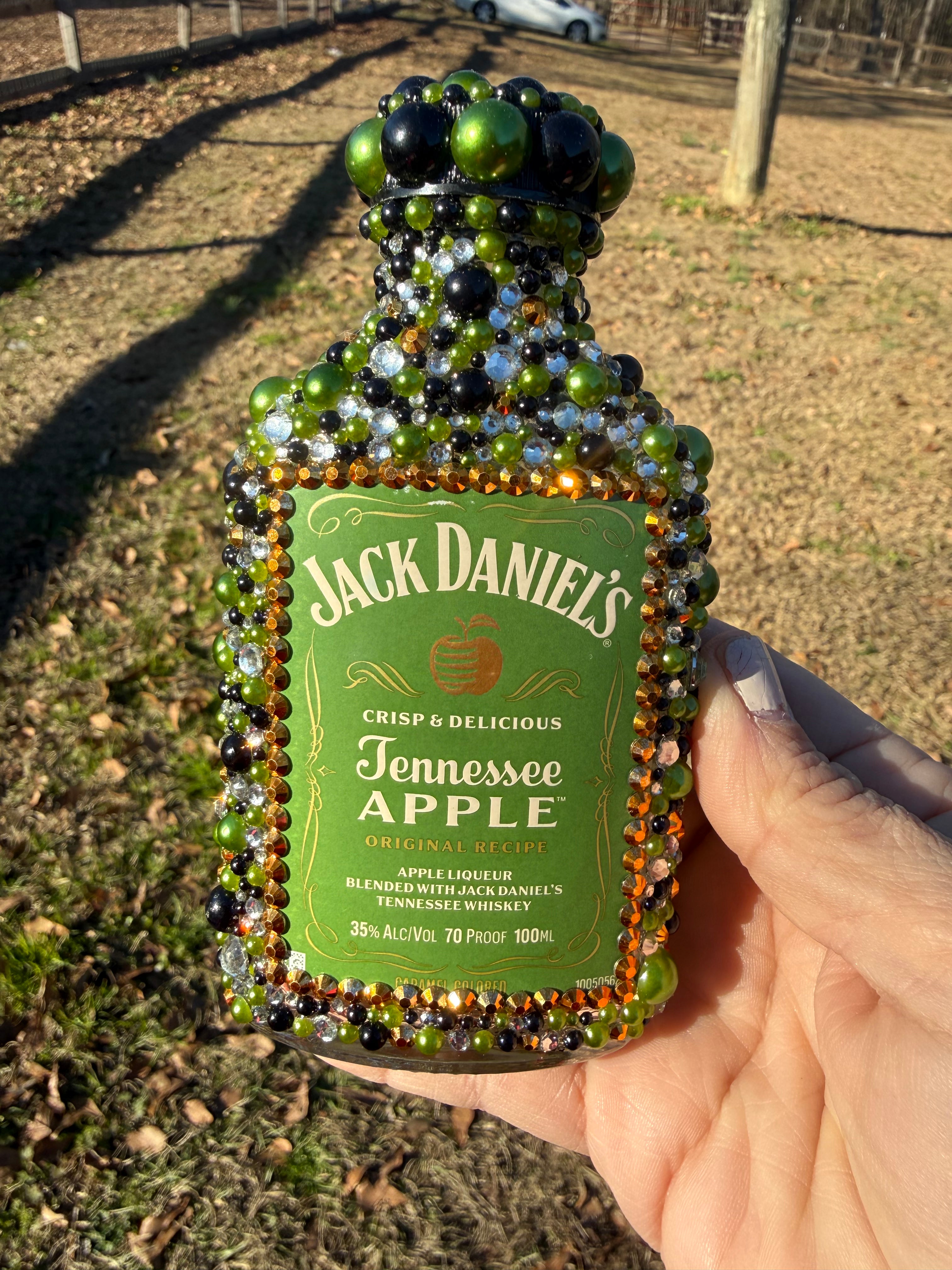 Rhinestone Jack Daniels Tennessee Apple Whiskey