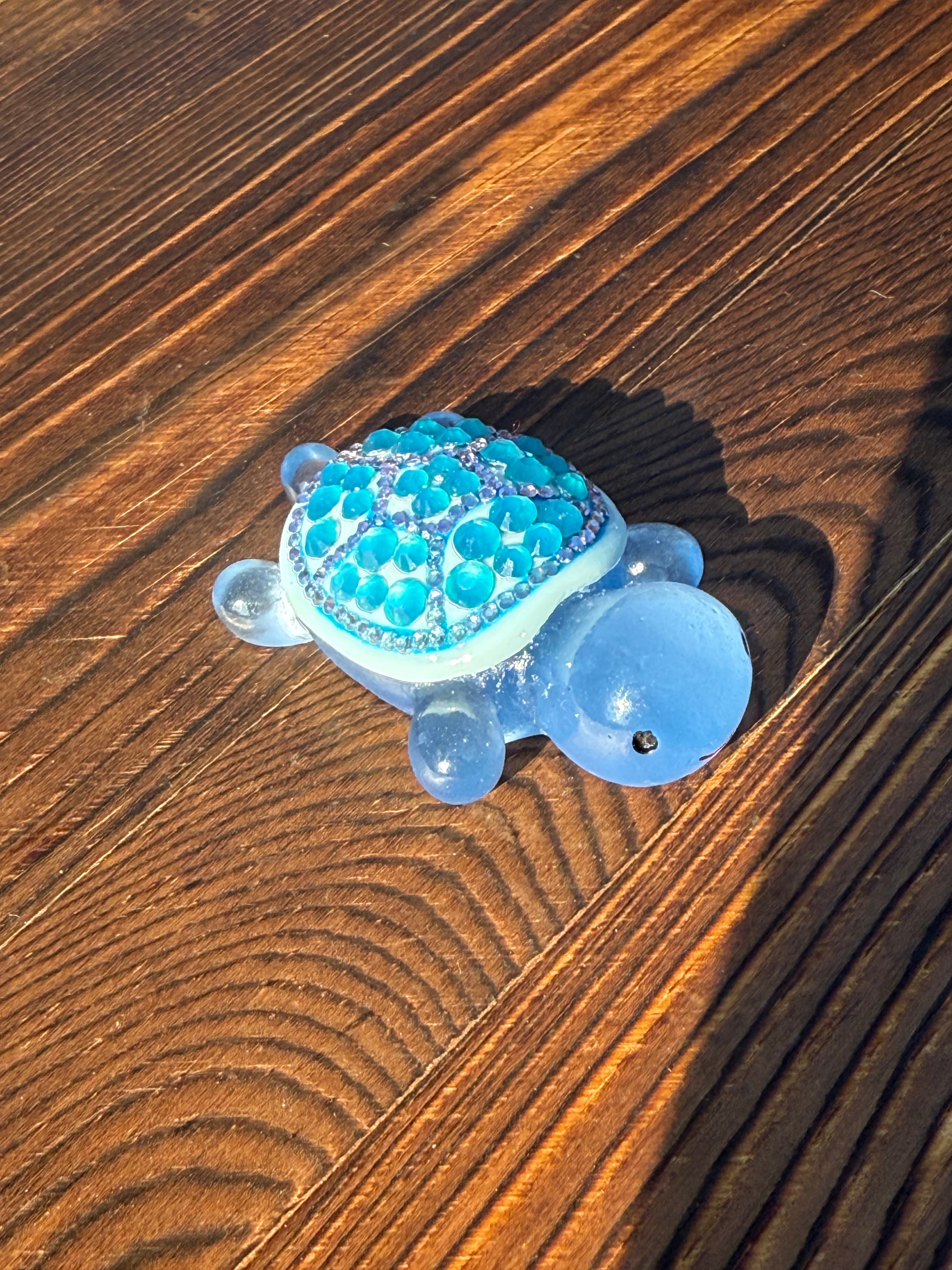 *New* Bling Rhinestone Mini Resin Turtles