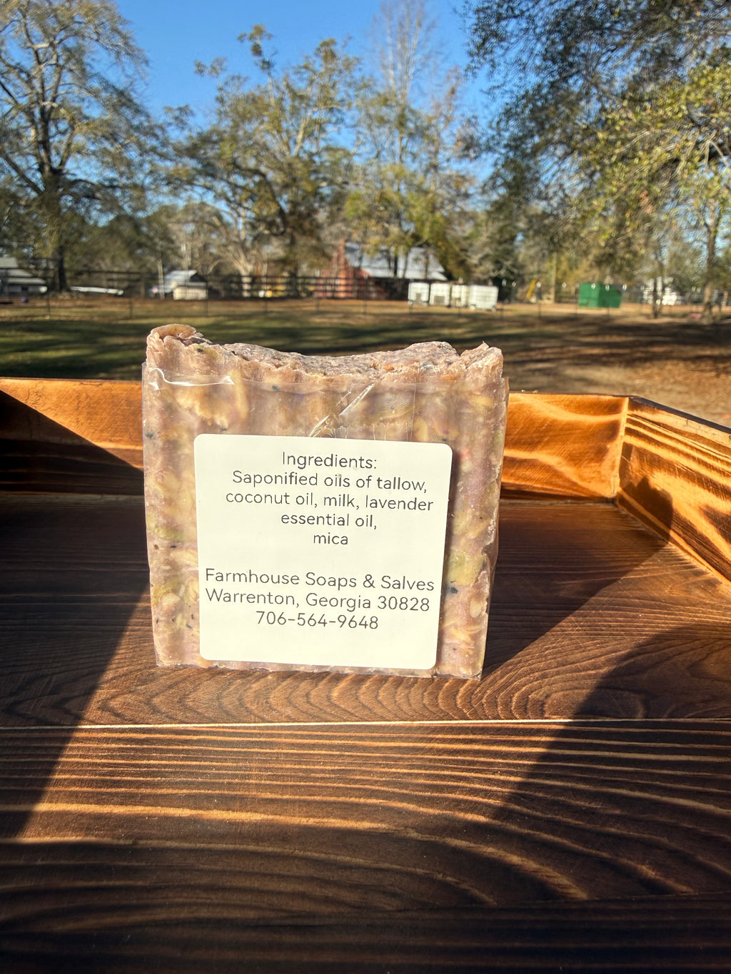 Handmade Soap Lavender Confetti Milk Soap