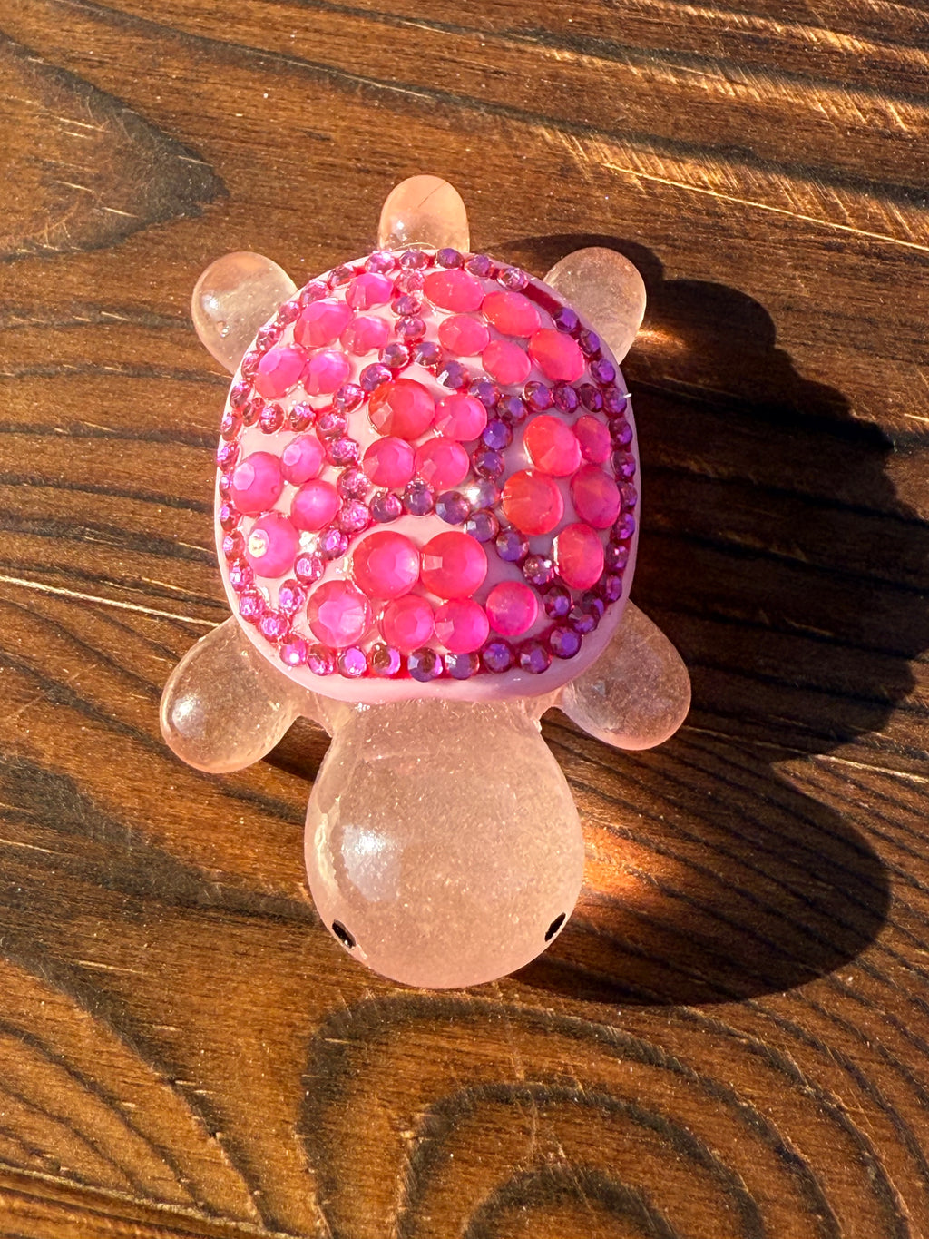 Bling Rhinestone Mini Resin Turtles