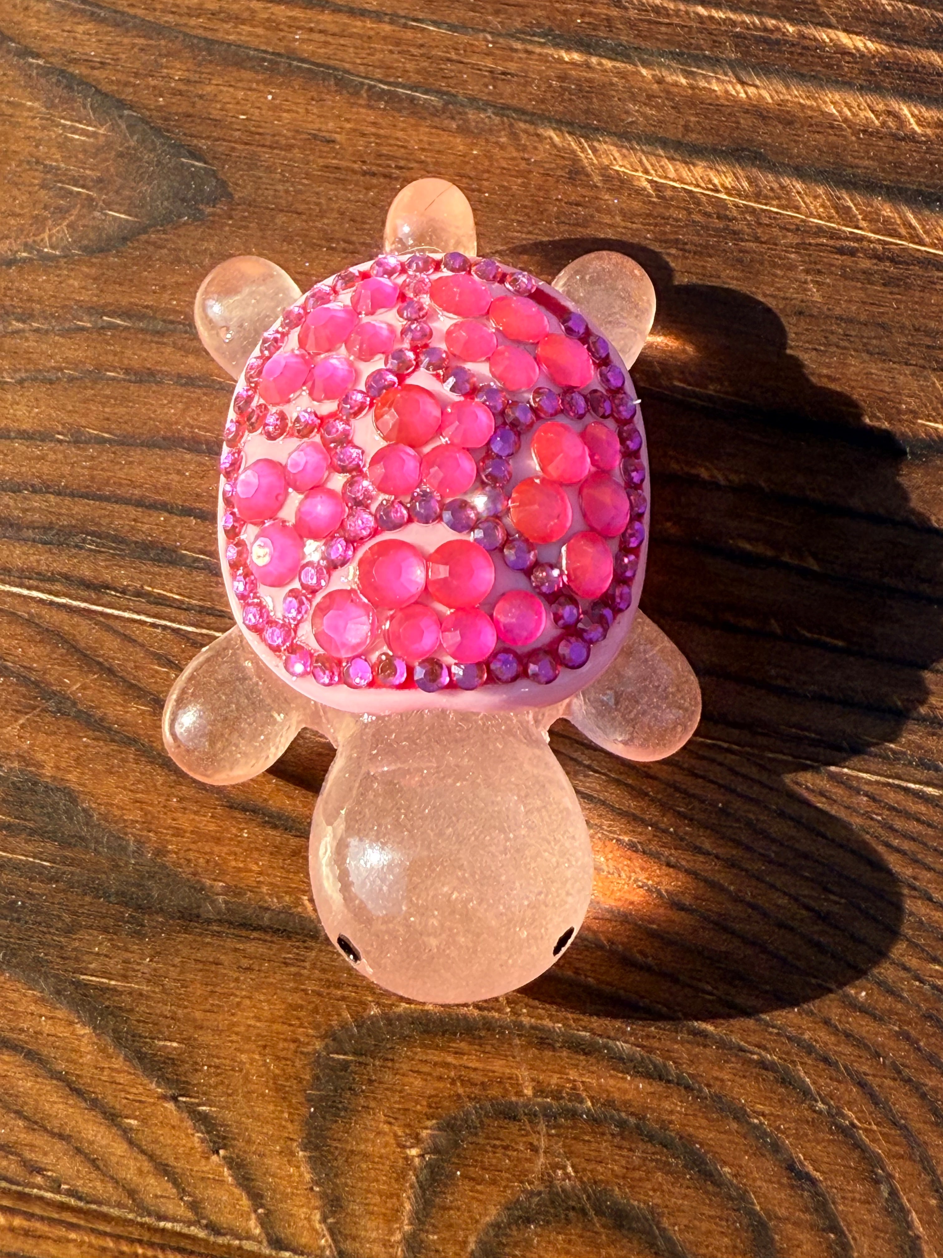 *New* Bling Rhinestone Mini Resin Turtles