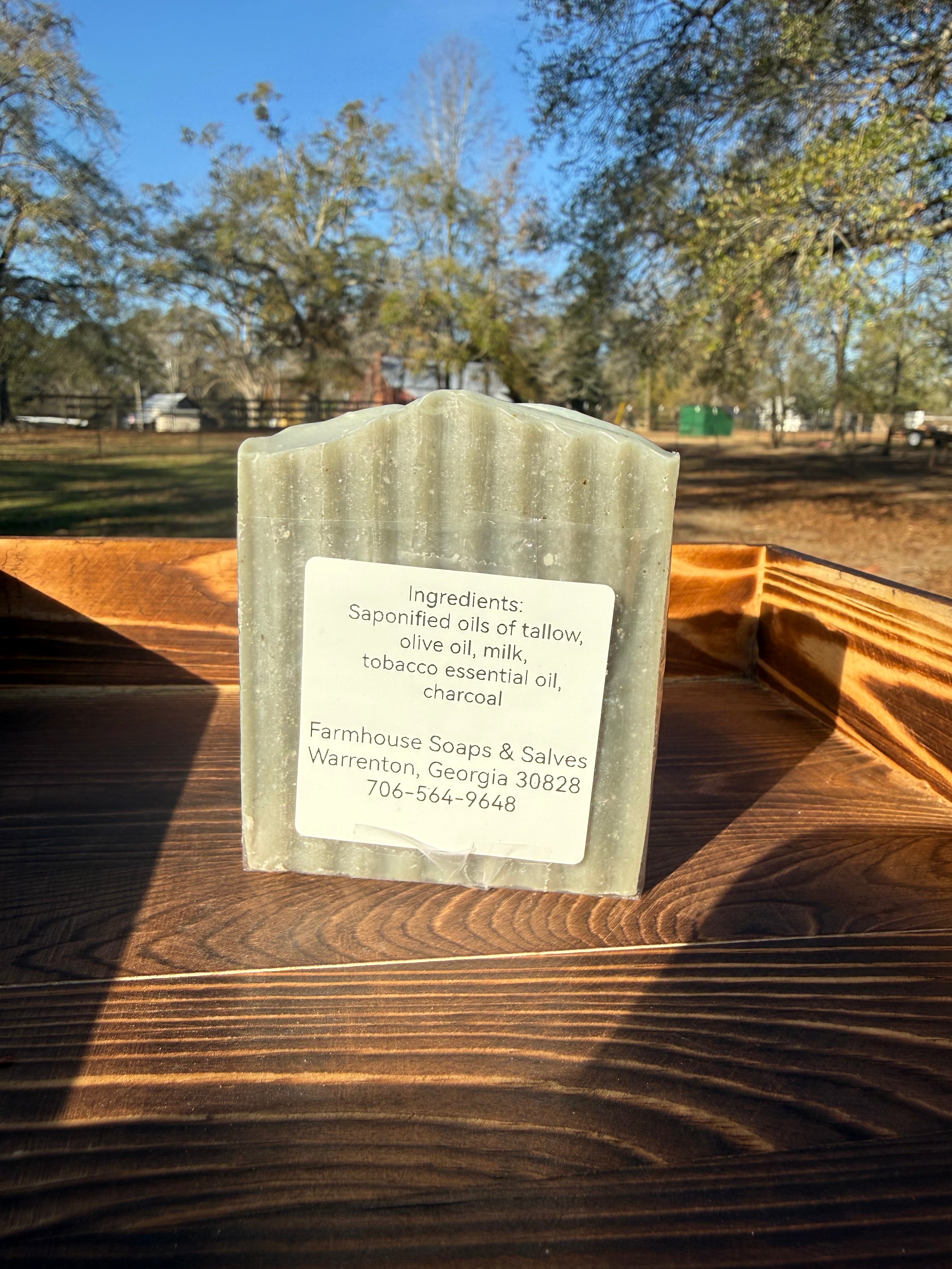 Handmade Soap Tobacco Charcoal