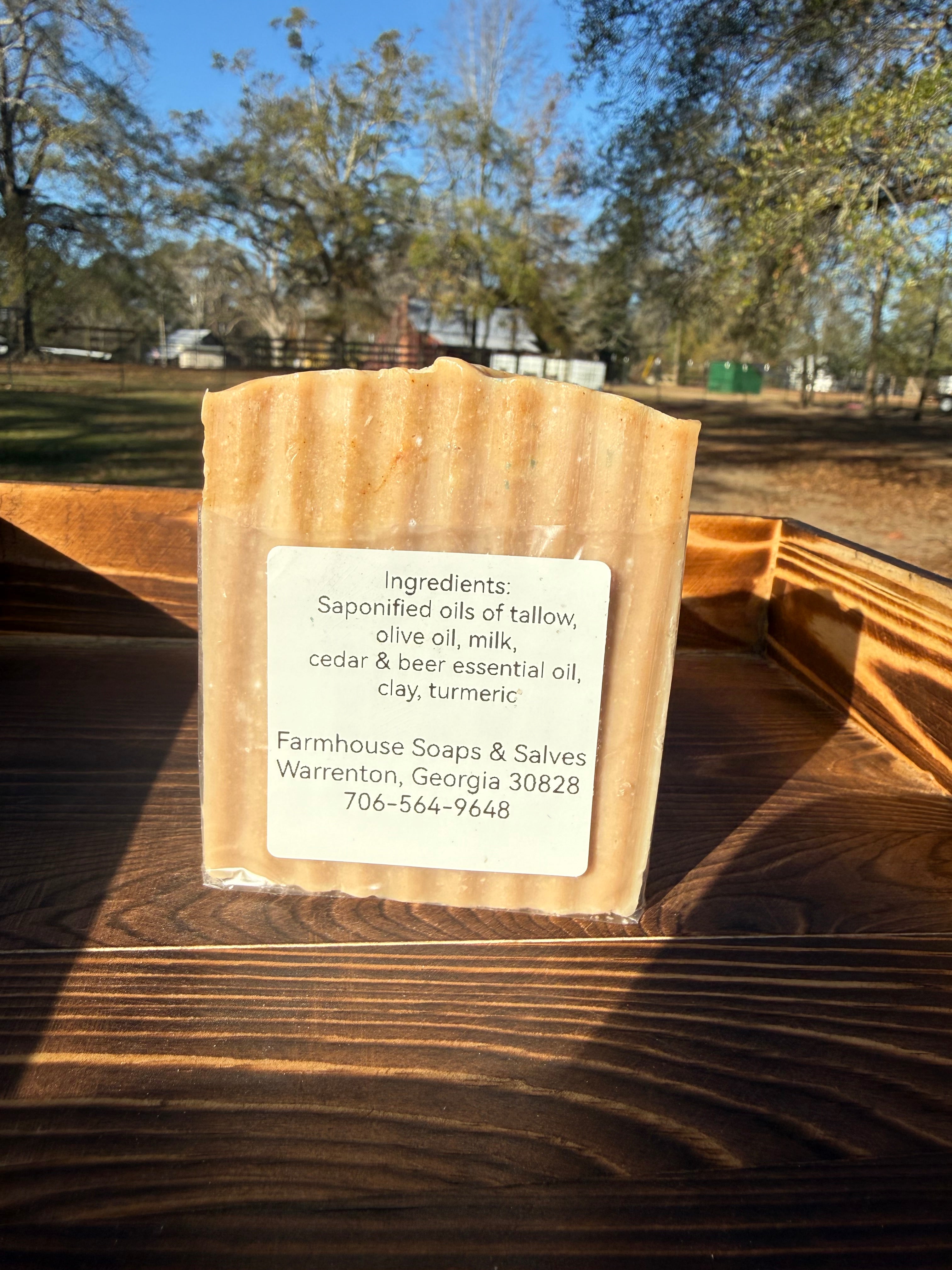 Handmade Soap Beer Turmeric