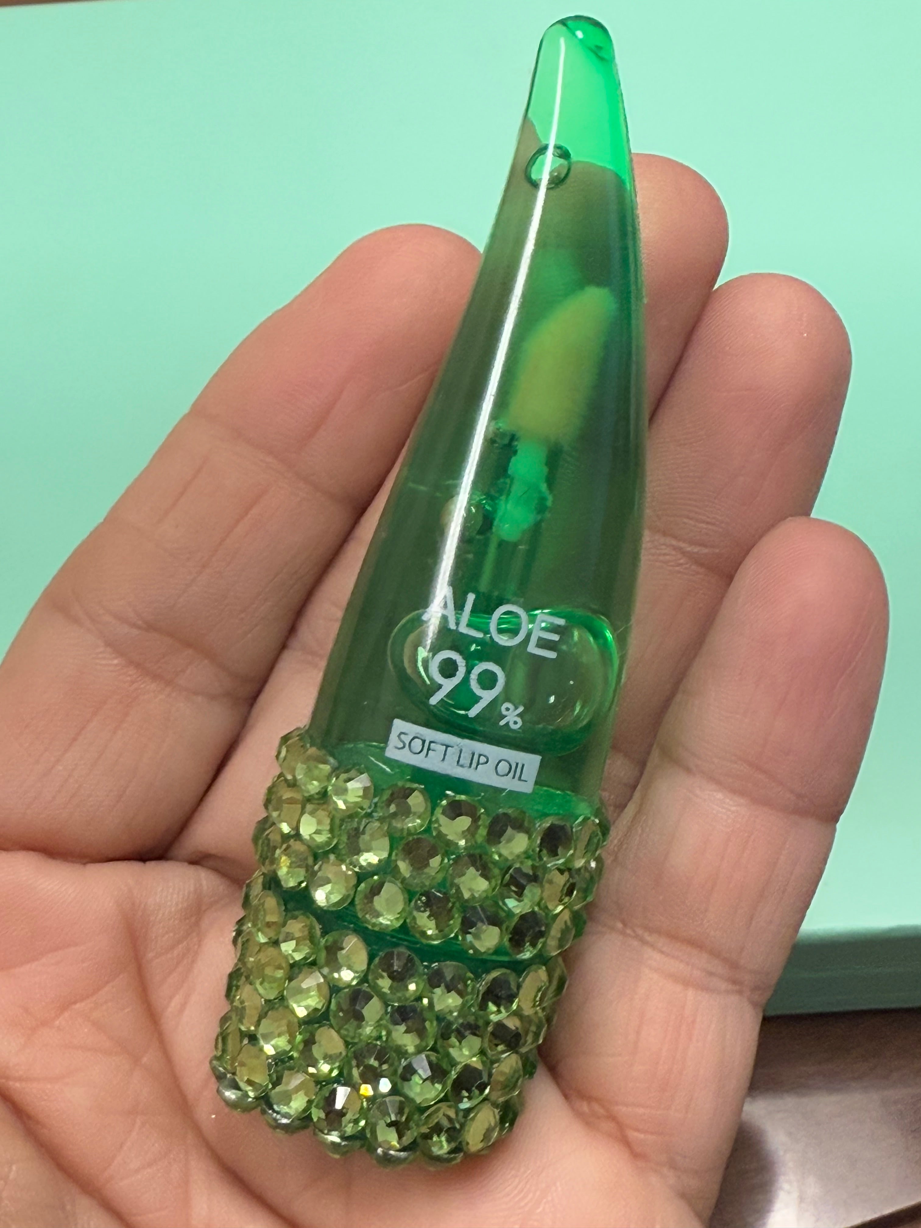 Bling Rhinestone Aloe Vera Lip Oil | Balm