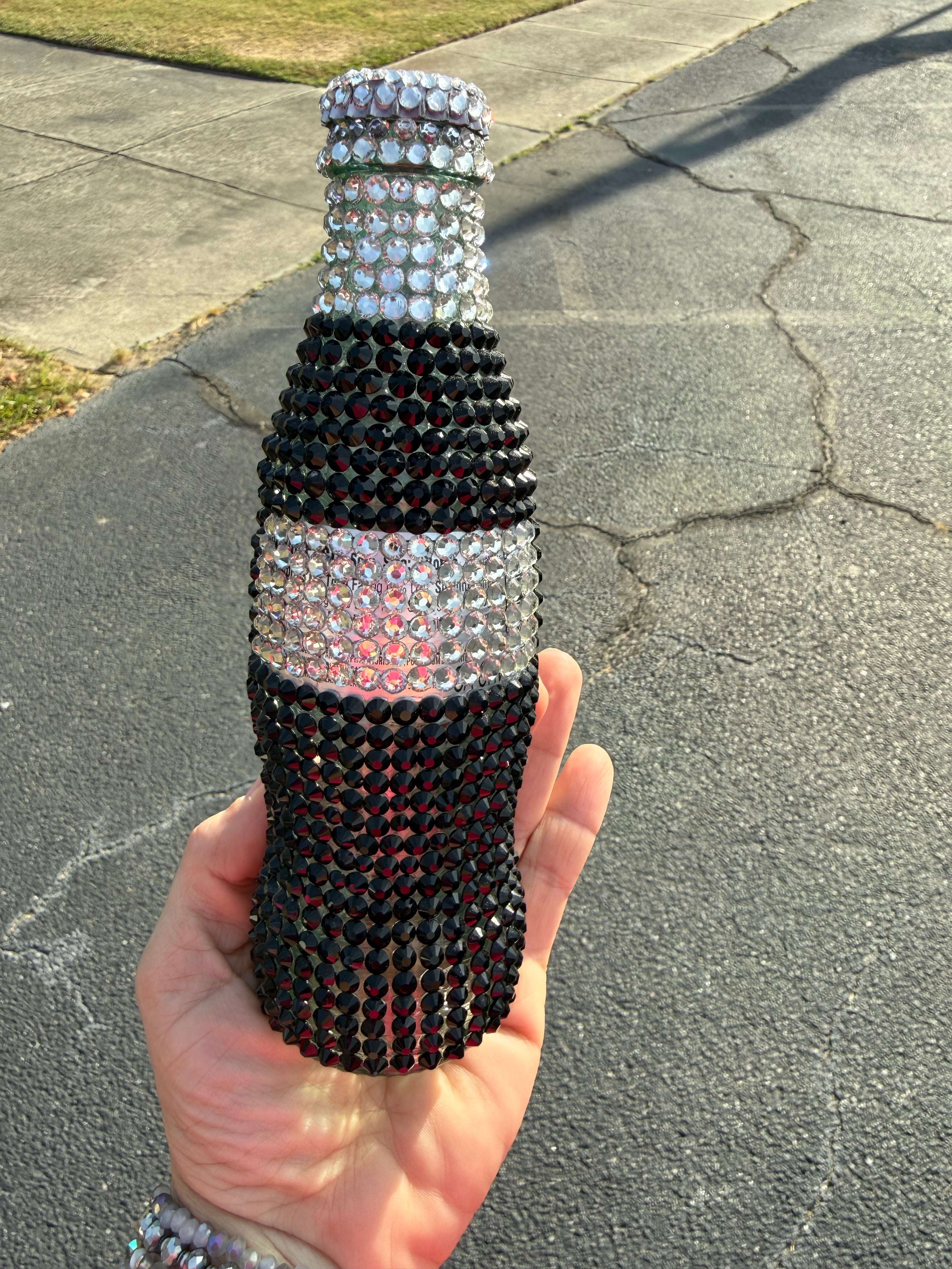 Bling Rhinestone Diet Coke Glass Bottle