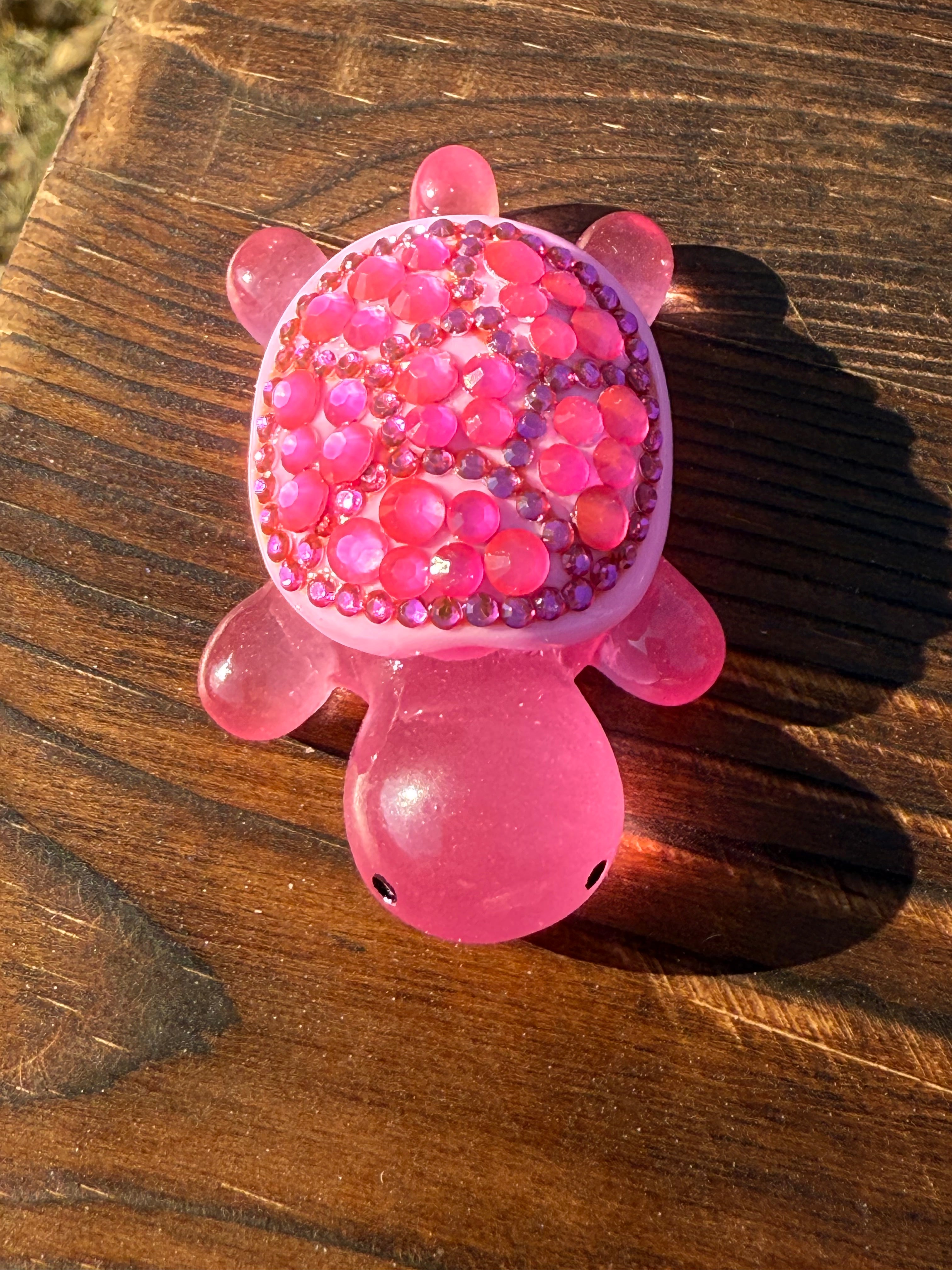 *New* Bling Rhinestone Mini Resin Turtles