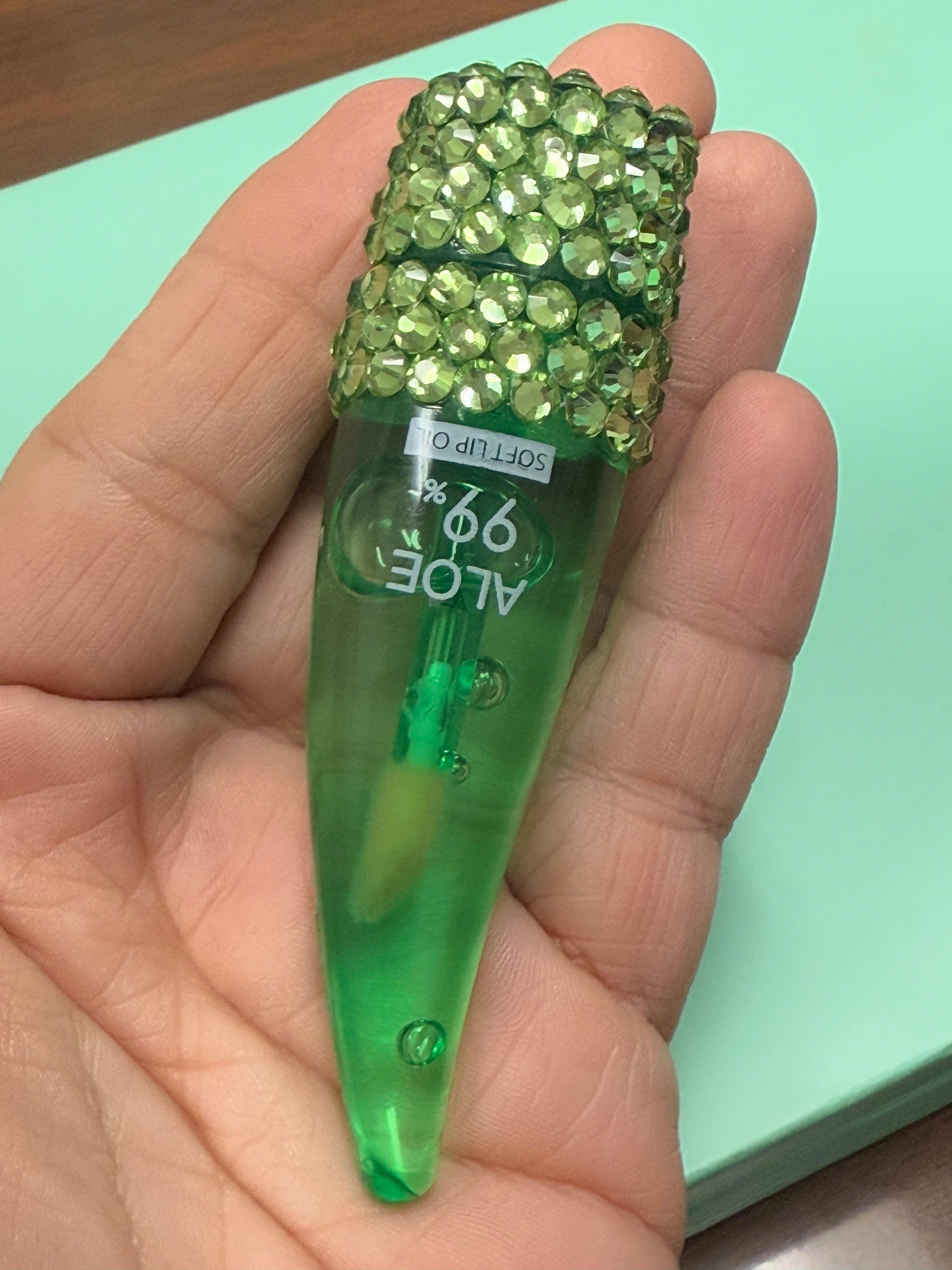 Bling Rhinestone Aloe Vera Lip Oil | Balm