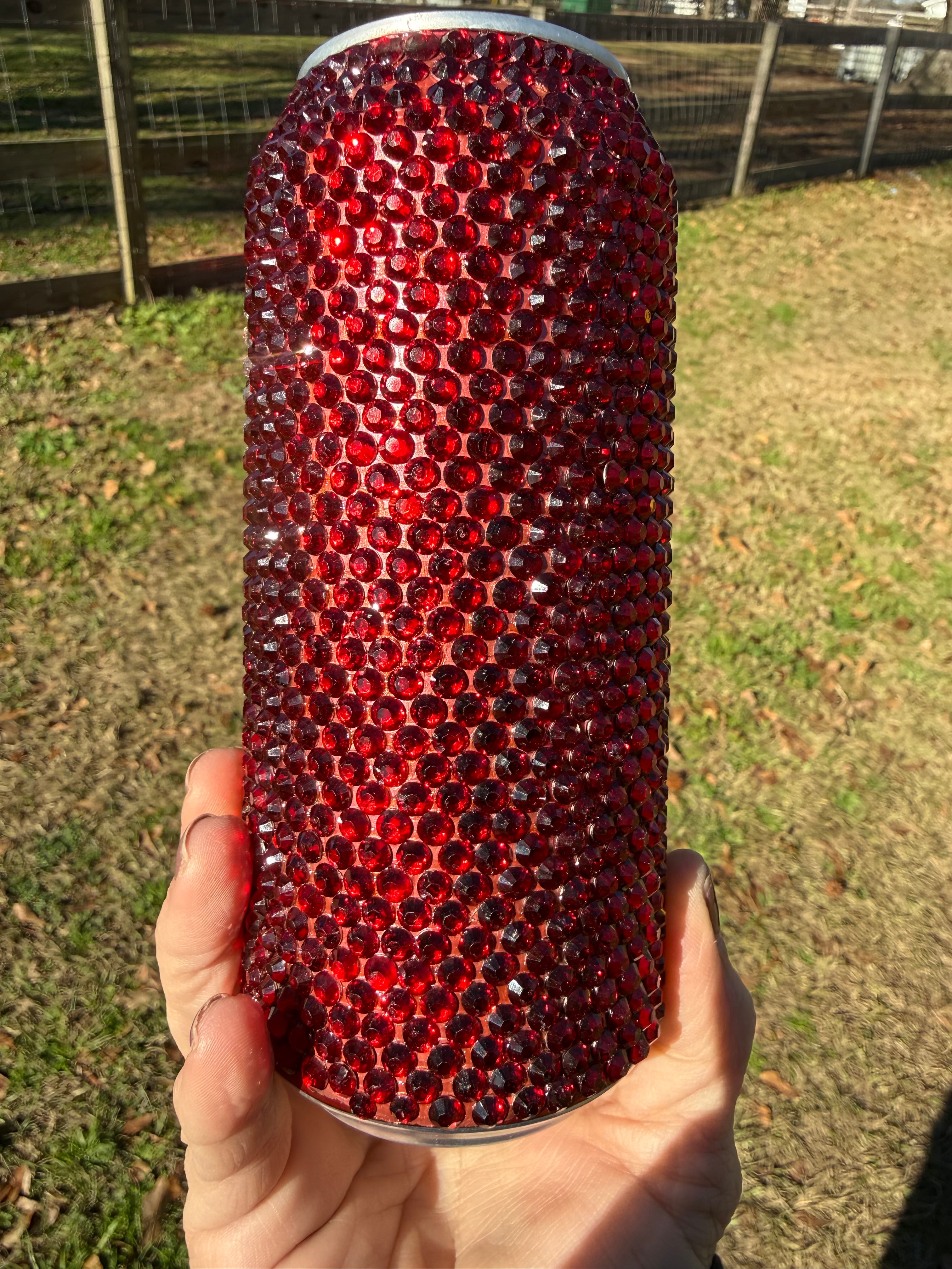 Bling Rhinestone Dr Pepper Can 16oz