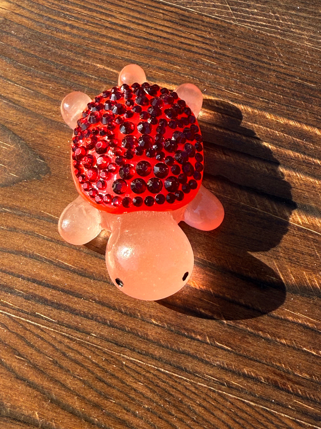 Bling Rhinestone Mini Resin Turtles