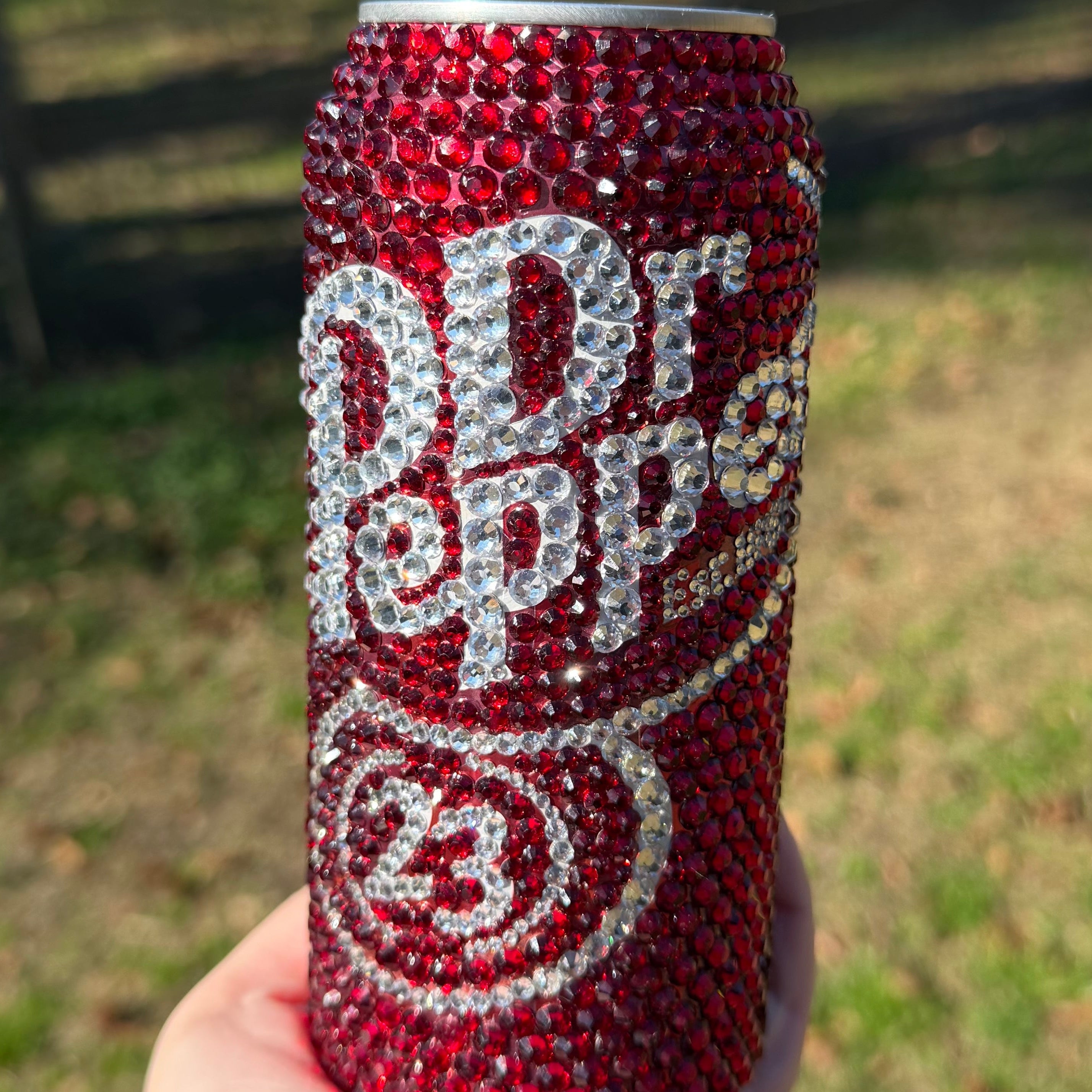 Bling Rhinestone Dr Pepper Can 16oz