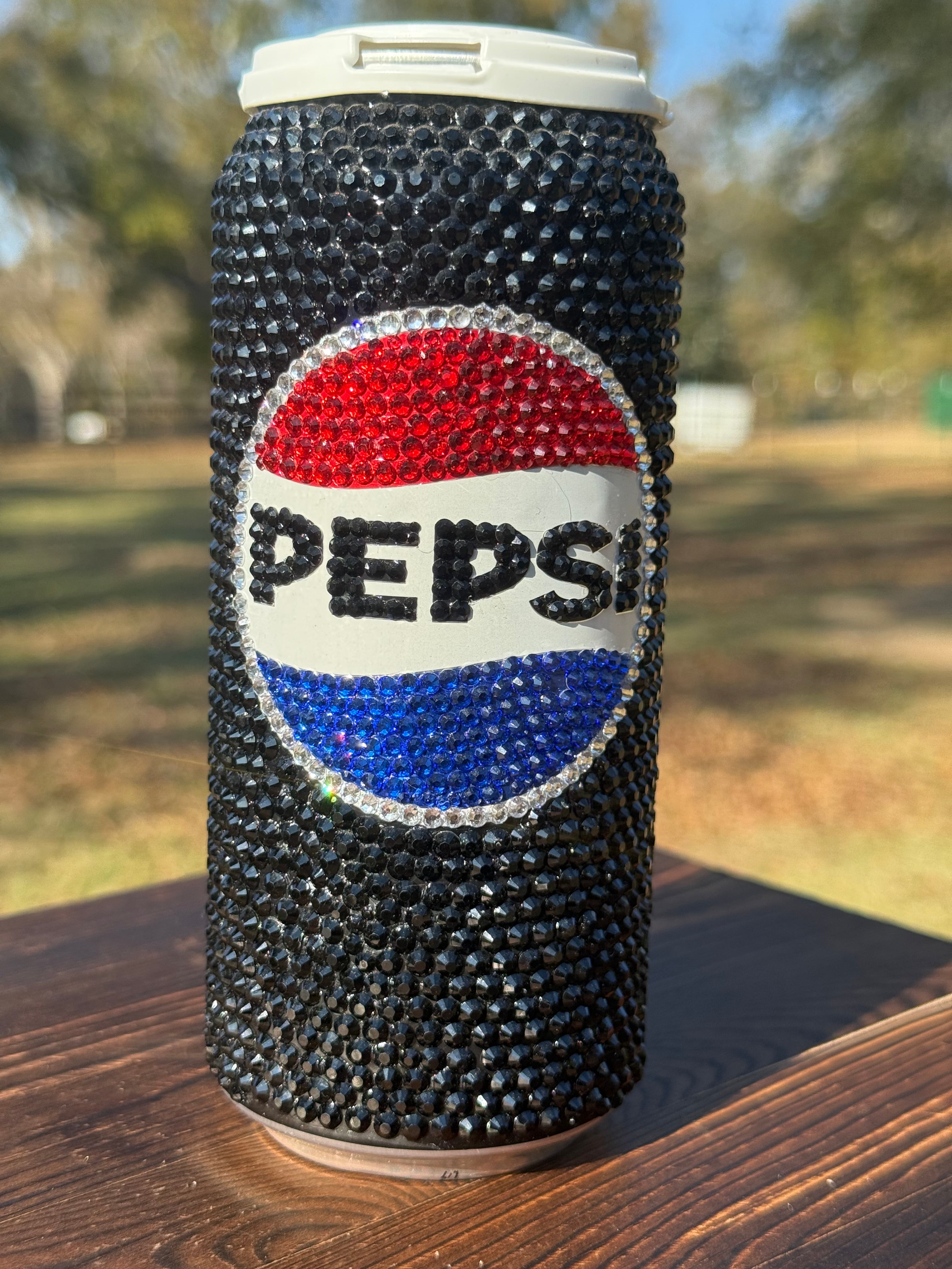 Bling Rhinestone Pepsi Can 16oz